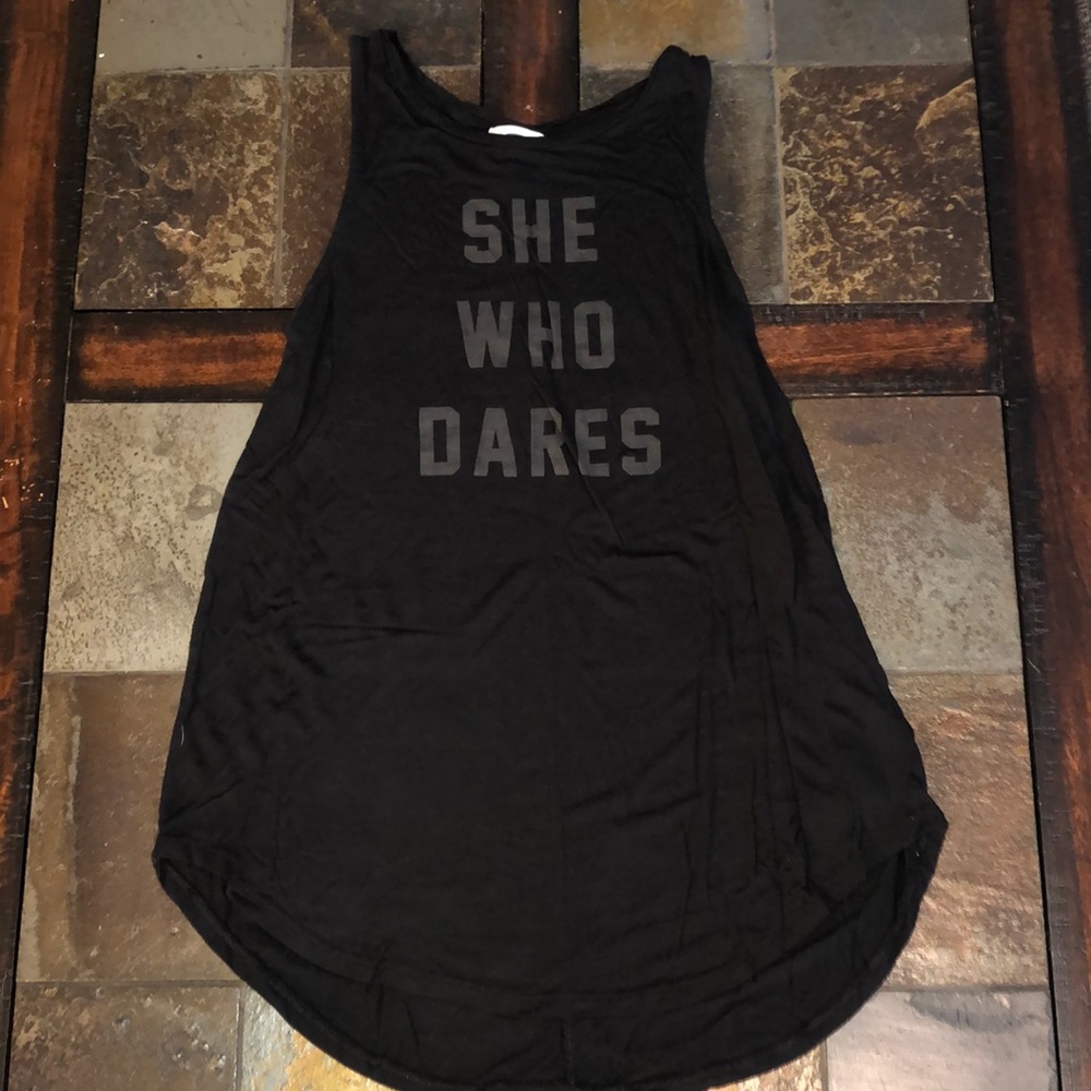 “She Who Dares” Old Navy Tank Top